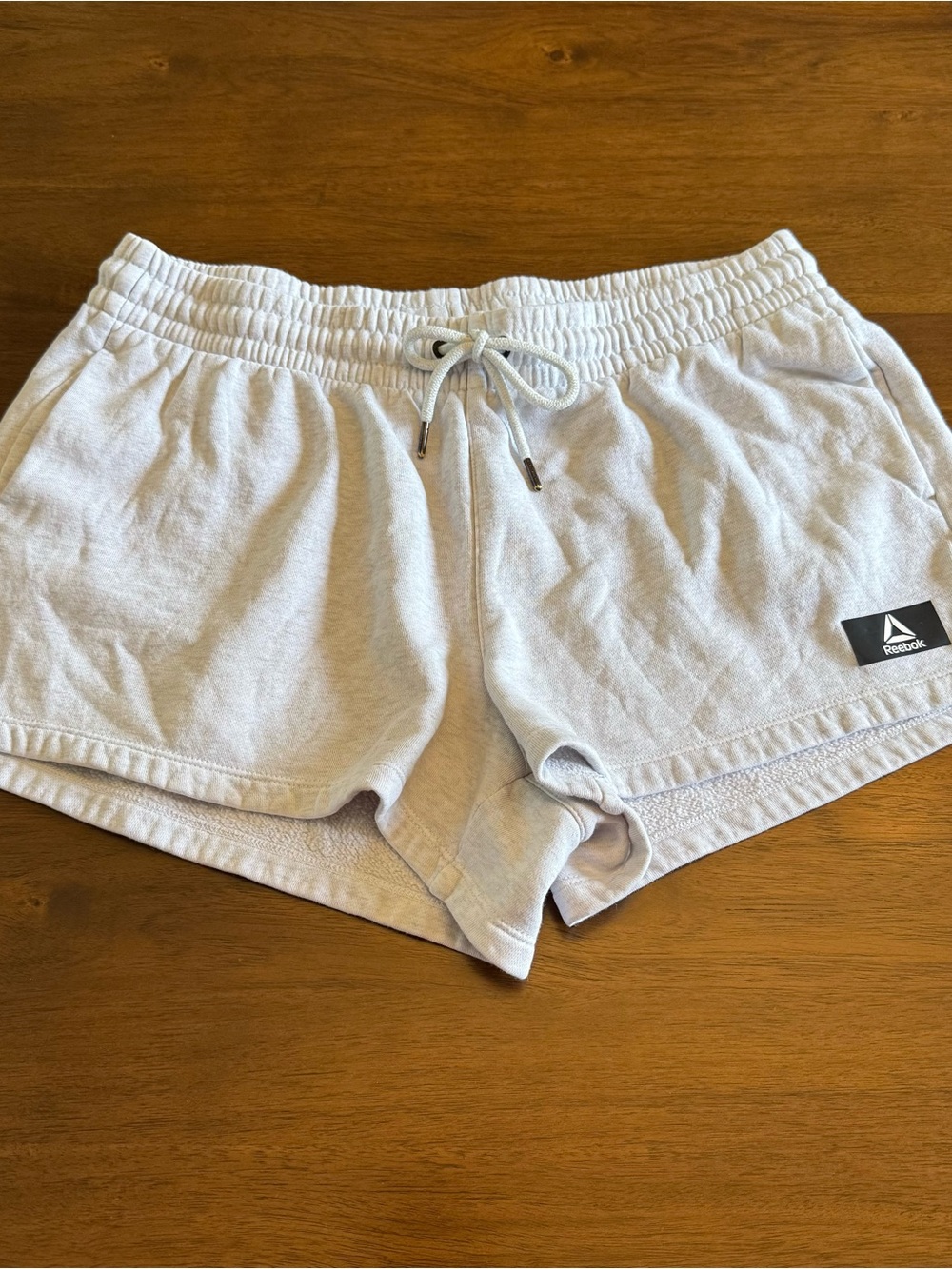 Reebok Women's Black and Light Gray Casual Athletic Shorts Pair - Picture 3 of 12